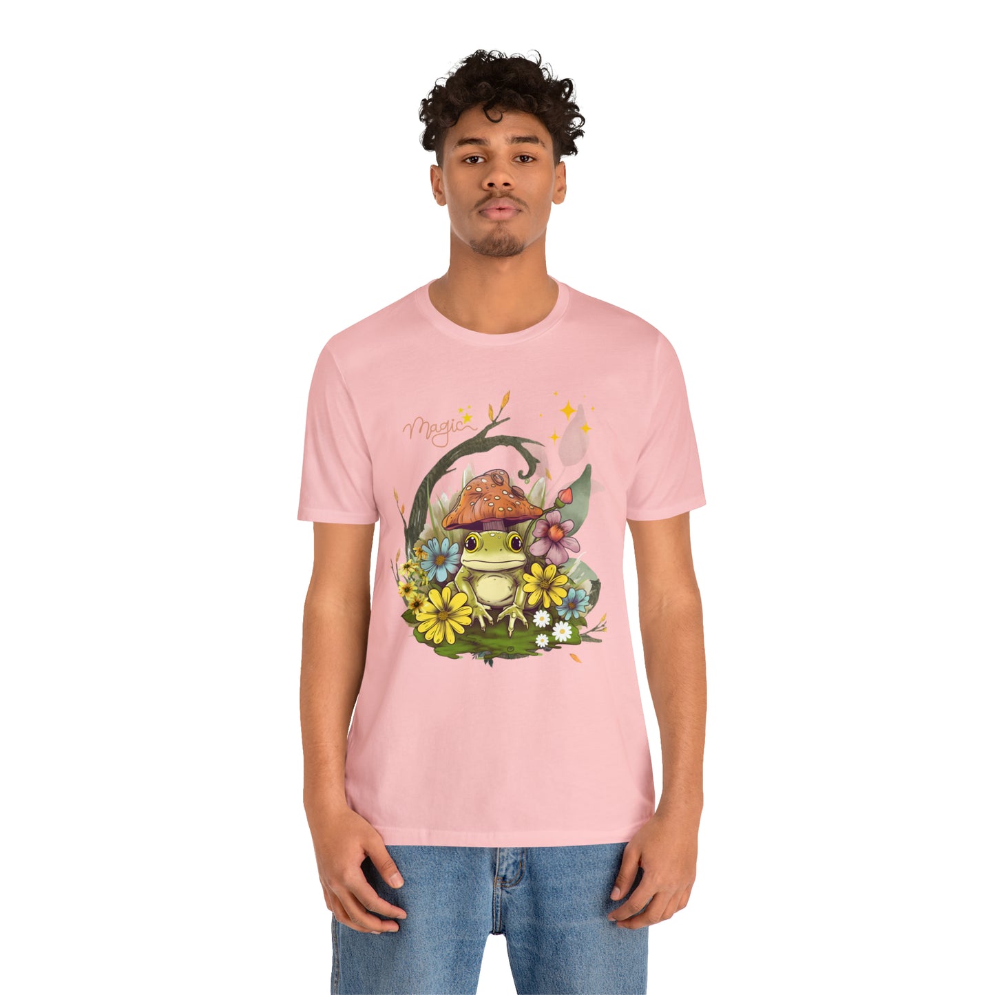 Frog magic kawaii cute Unisex Jersey Short Sleeve Tee