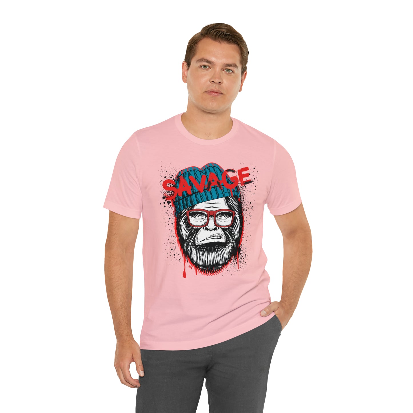 Bigfoot Savage graffiti urban Unisex Jersey Short Sleeve Tee