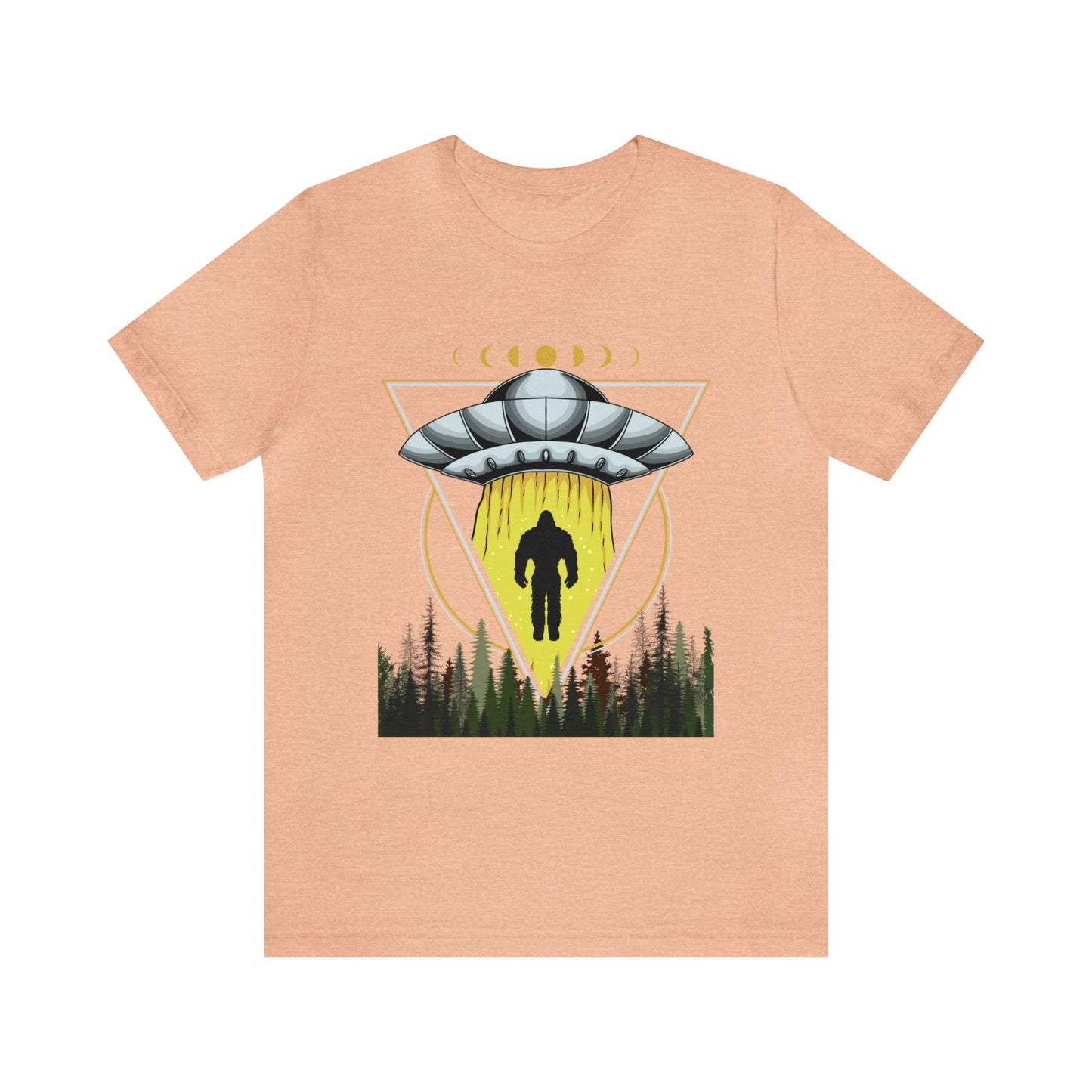 Bigfoot UFO Abduction Unisex Jersey Short Sleeve Tee