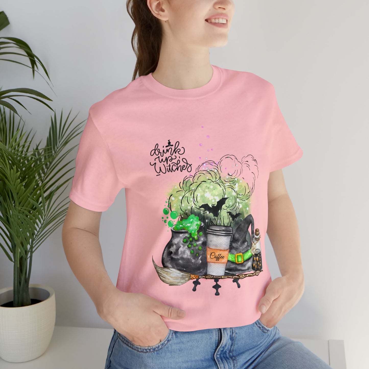 Halloween Witch Unisex Jersey Short Sleeve Tee