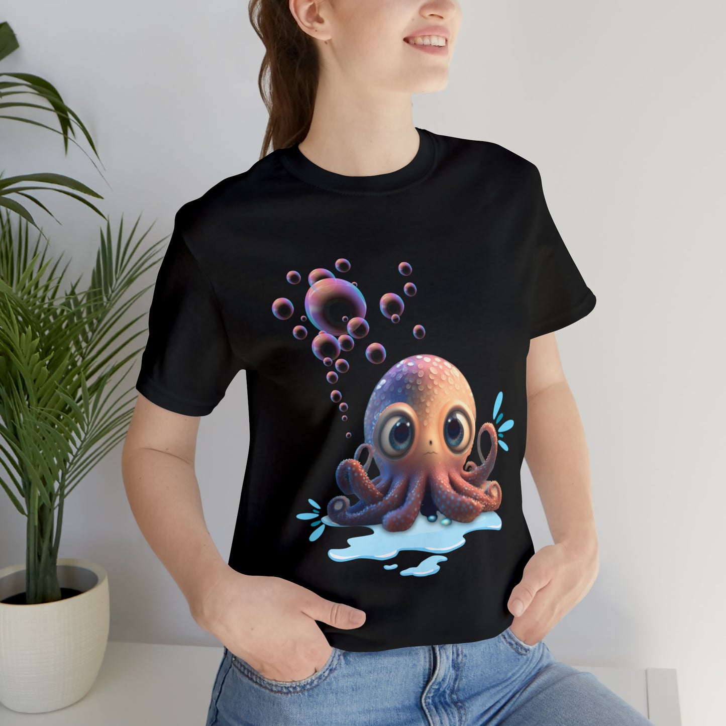 Kawaii Octopus Unisex Jersey Short Sleeve Tee