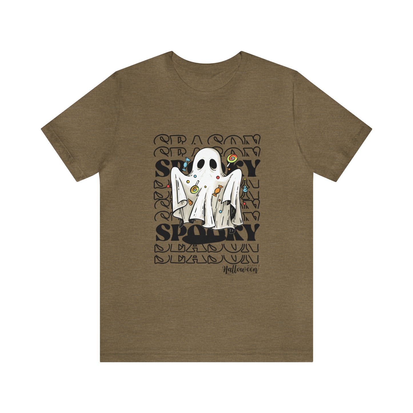 Halloween spooky ghost Unisex Jersey Short Sleeve Tee