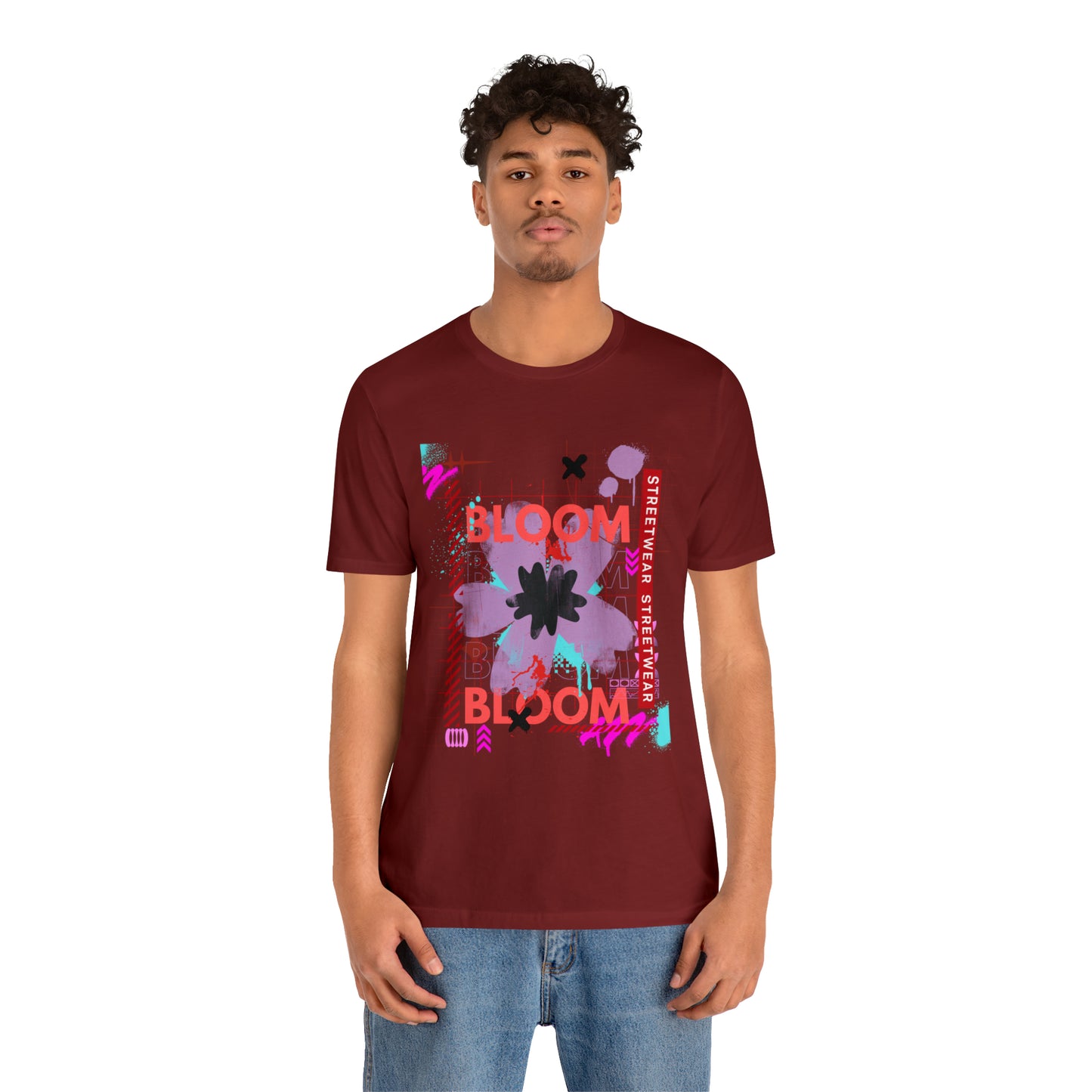 Bloom flower streetwear urban Unisex Jersey Short Sleeve Tee