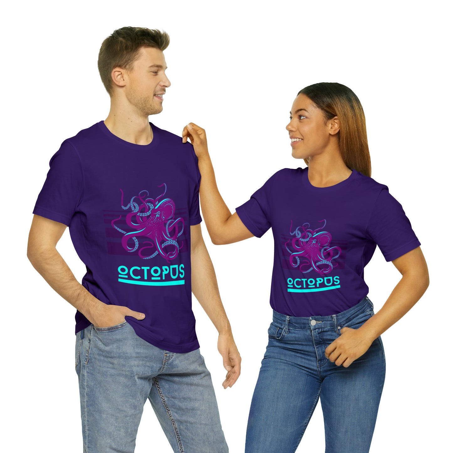 Octopus retro Unisex Jersey Short Sleeve Tee