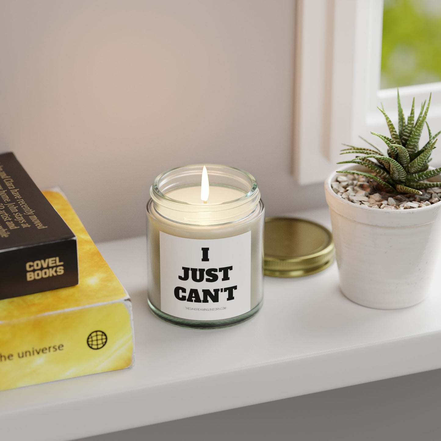 I just can't Scented Coconut Apricot Candles (4oz, 9oz)