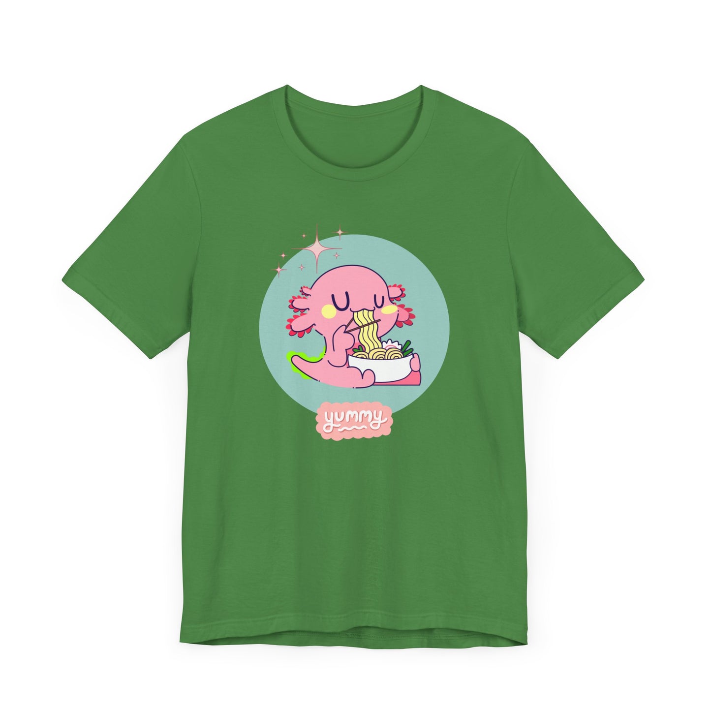 Kawaii Axolotl Ramen Unisex Jersey Short Sleeve Tee