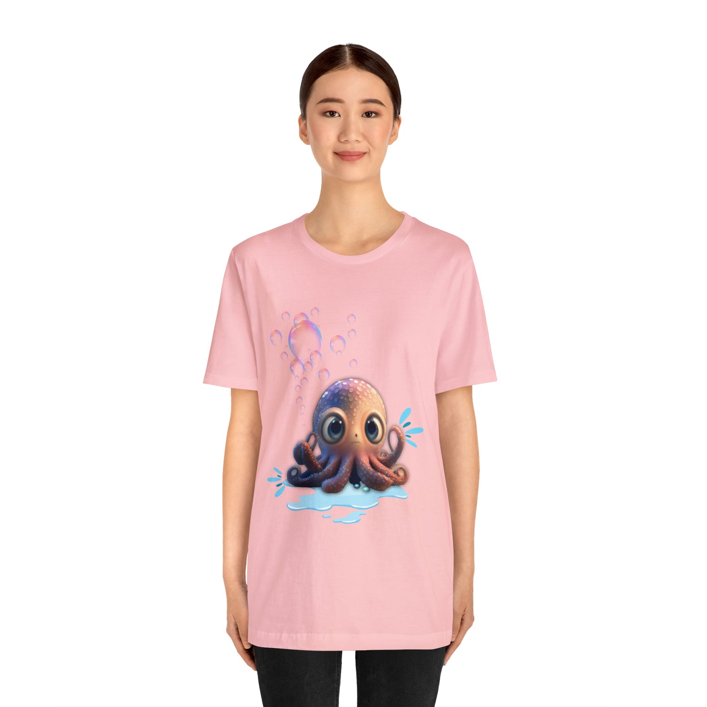 Kawaii Octopus Unisex Jersey Short Sleeve Tee