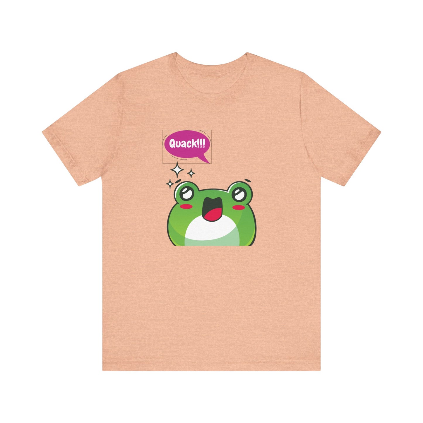 Kawaii Frog Quack Unisex Jersey Short Sleeve Tee