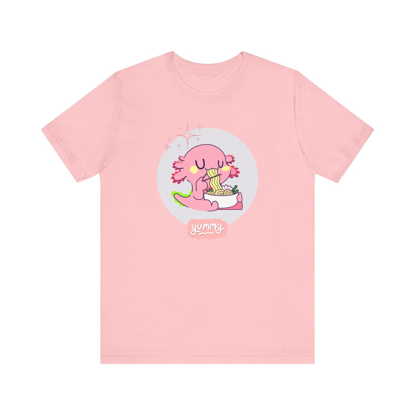 Kawaii Axolotl Ramen Unisex Jersey Short Sleeve Tee