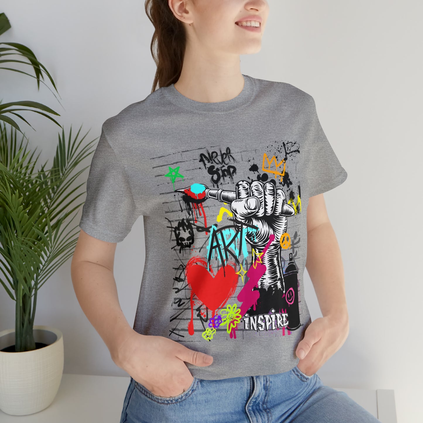 Artist graffiti urban Unisex Jersey Short Sleeve Tee