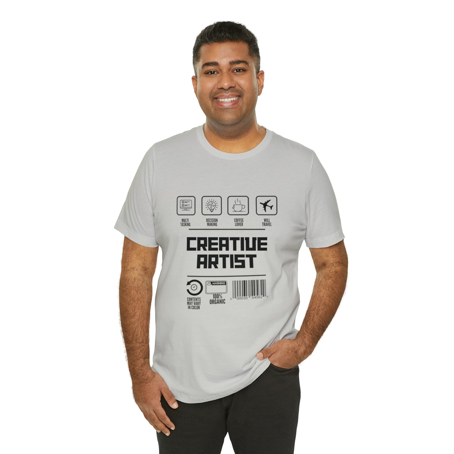 Creative Artist urban streetwear  Unisex Jersey Short Sleeve Tee black text