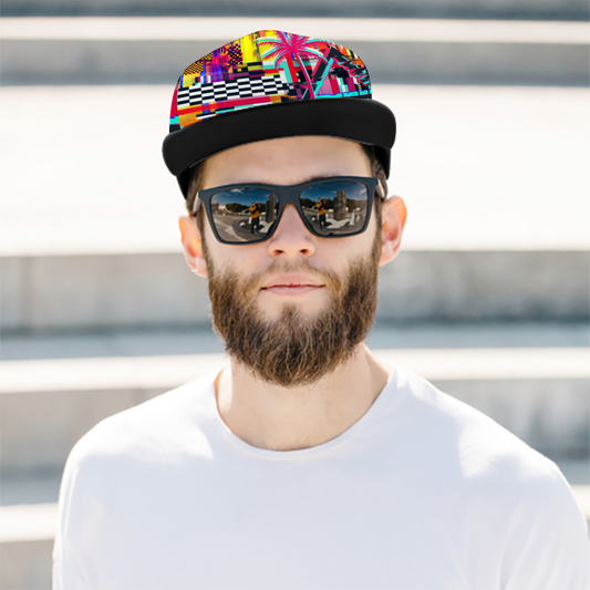 Retro NeonTropical  All Over Print Unisex Adjustable Trucker Hat