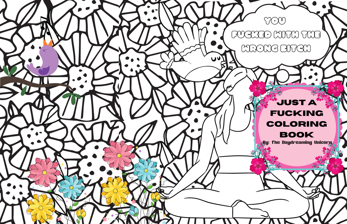 Digital Download Just a fucking coloring book