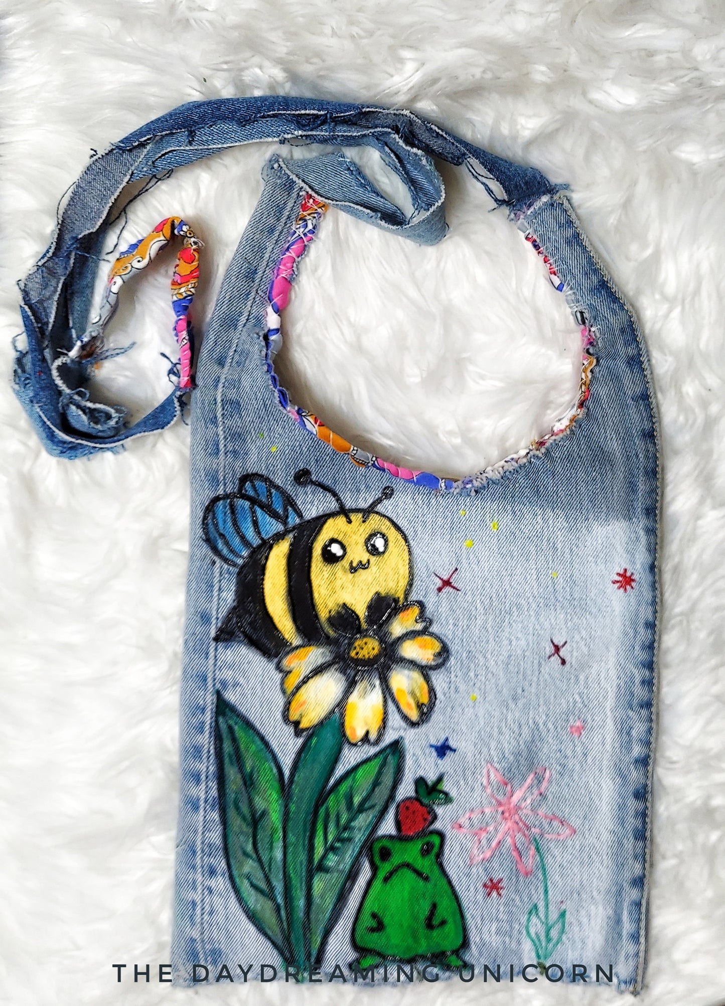 Crossbody bag: Frog and Bee