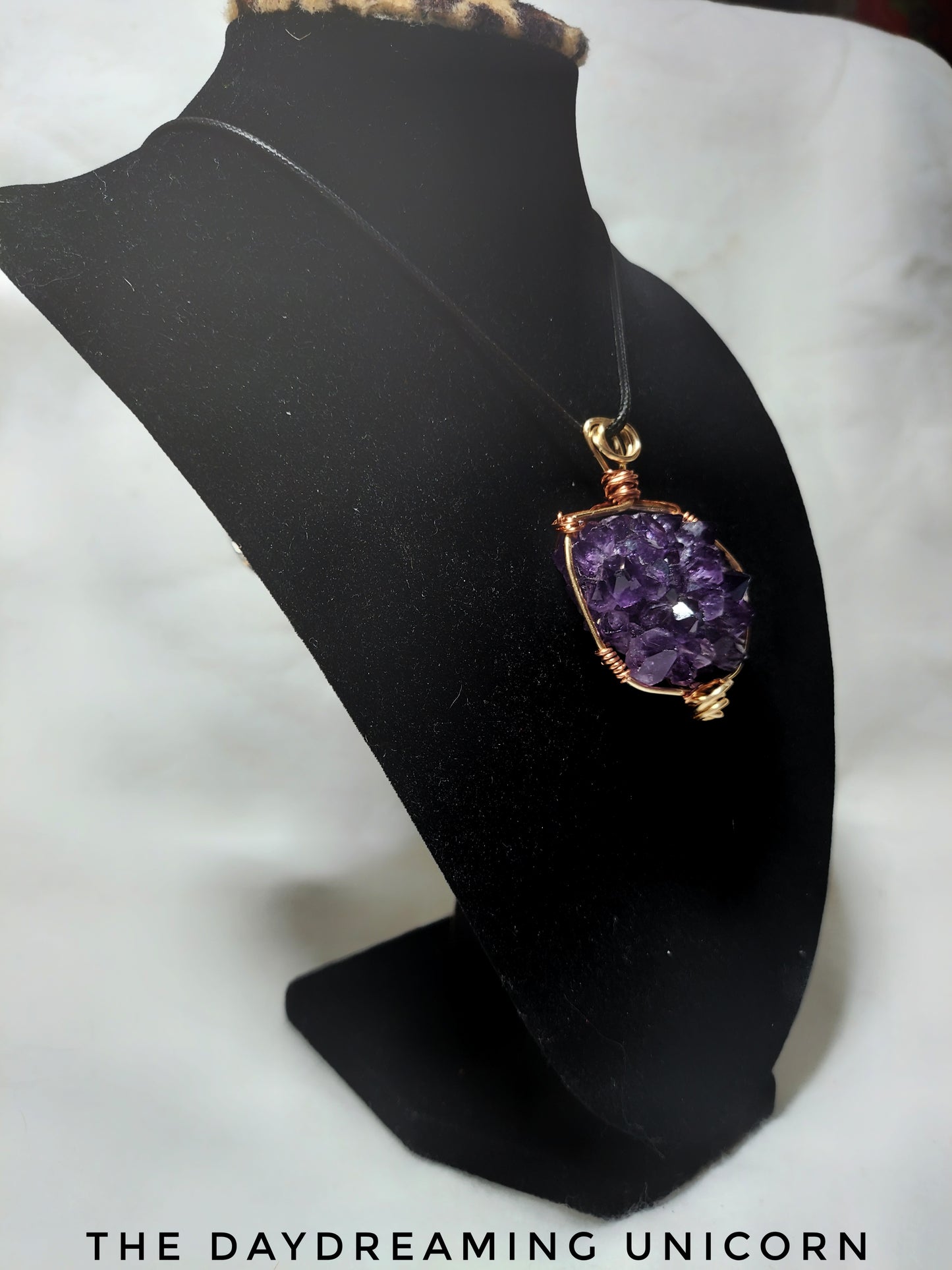 Crystal stone pendant: Amethyst  Cluster