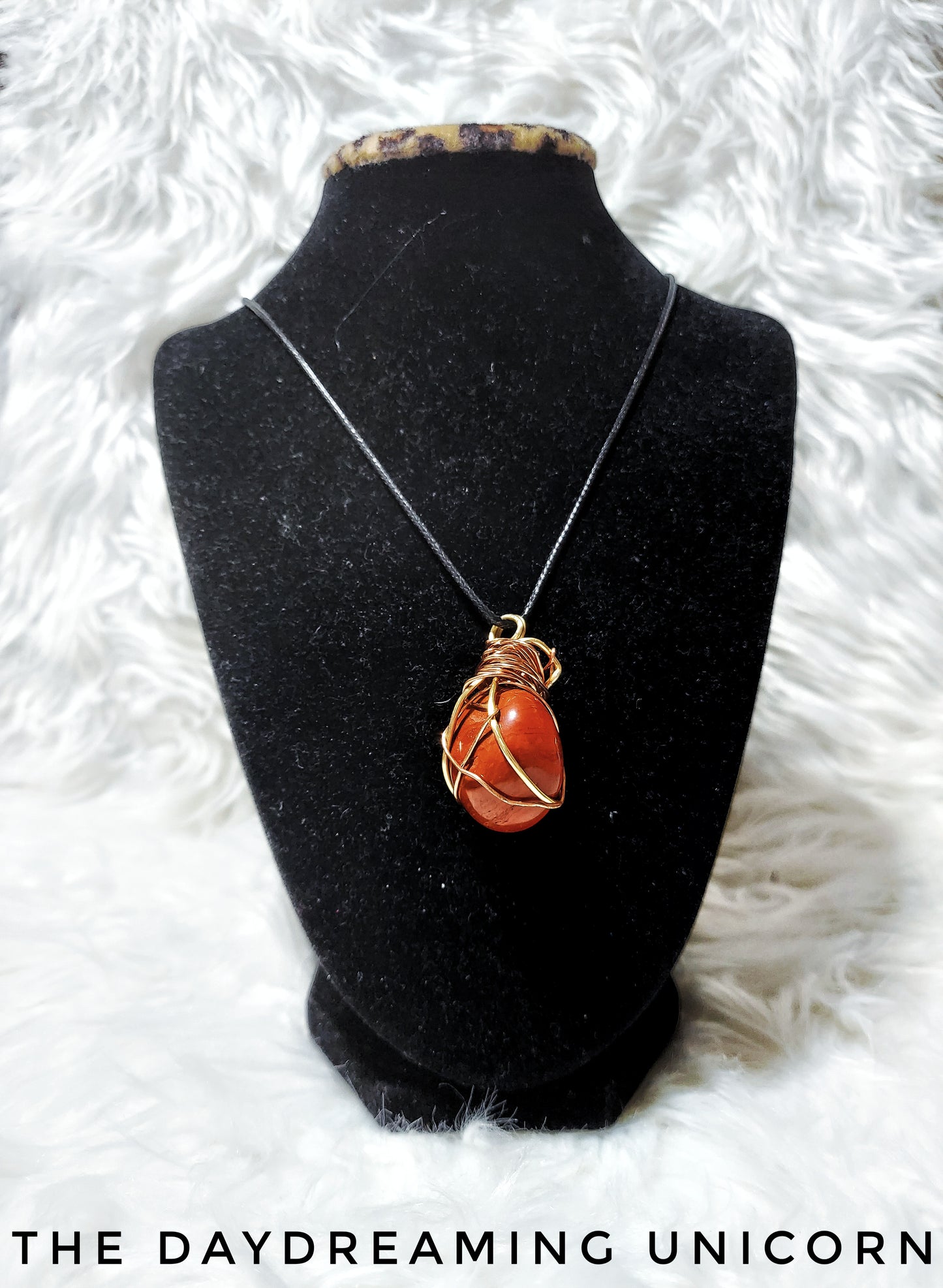 Crystal stone pendant: Red Jasper