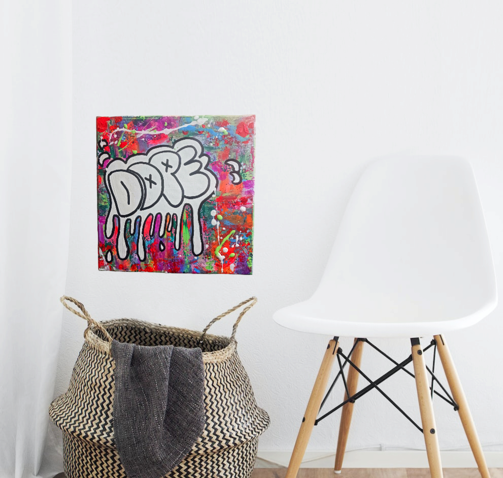 DOPE canvas painting 12x12