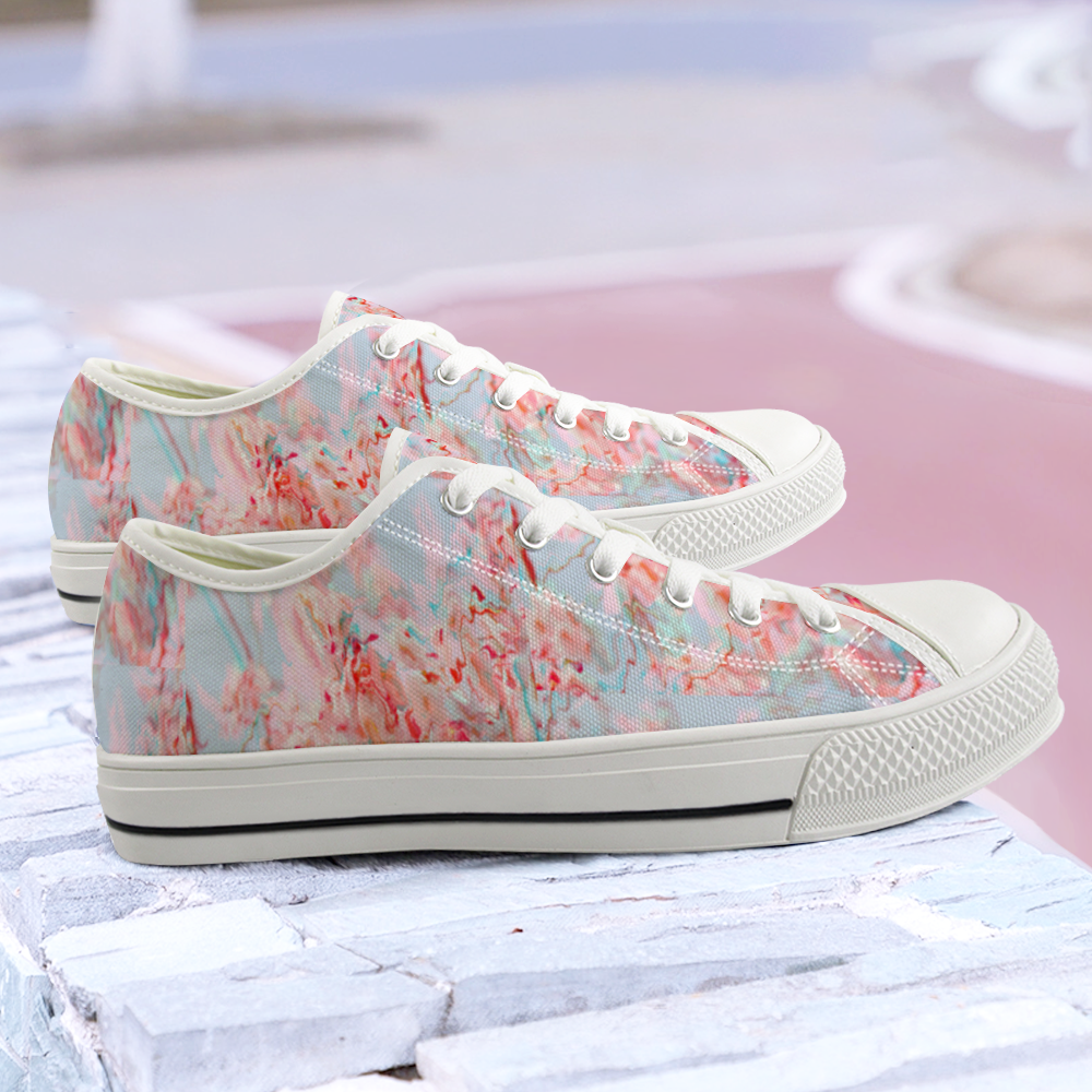 Cherry blossom Canvas Shoes Low Top Sneakers