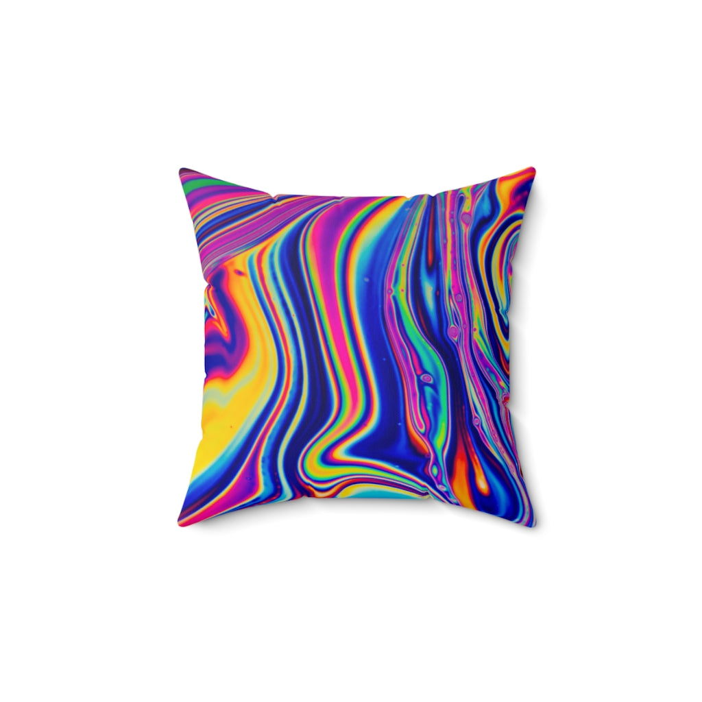 Trippy Spun Polyester Square Pillow