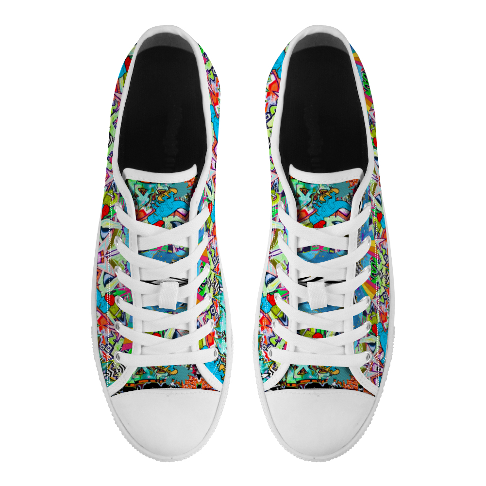 Urban Dino Canvas Shoes Low Top Sneakers