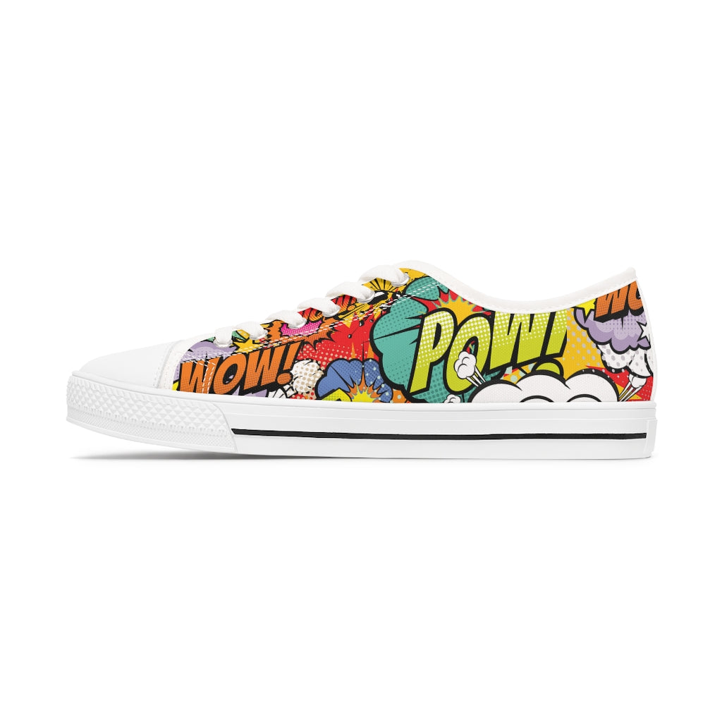 Comic book Women's Low Top Sneakers