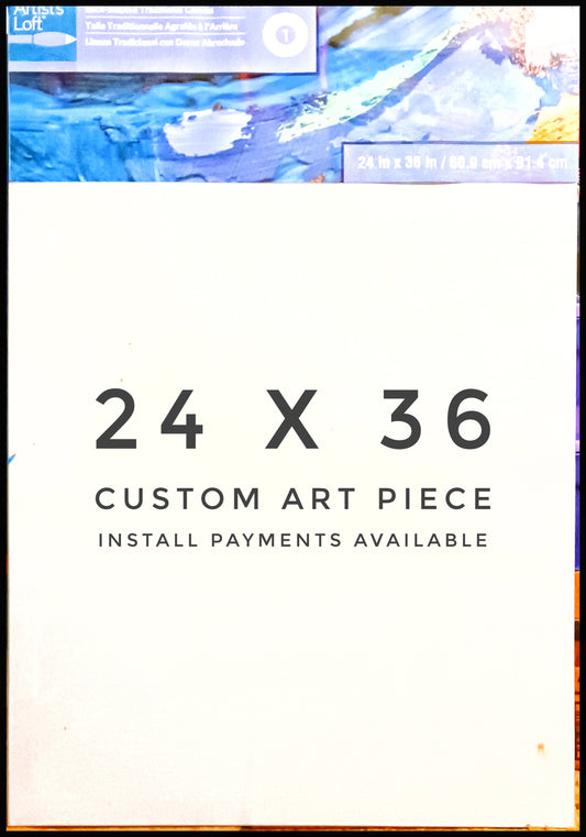 Custom canvas art 24 x 36