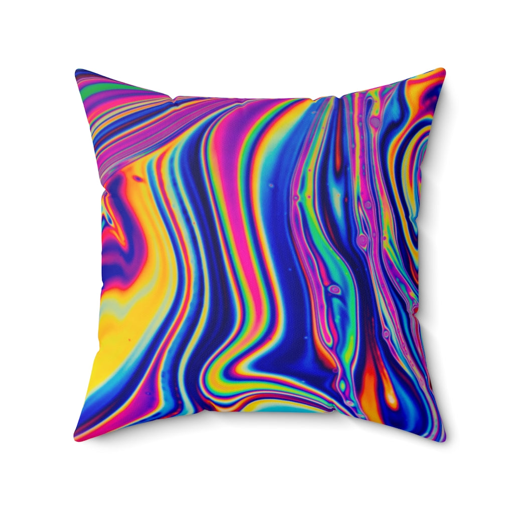 Trippy Spun Polyester Square Pillow