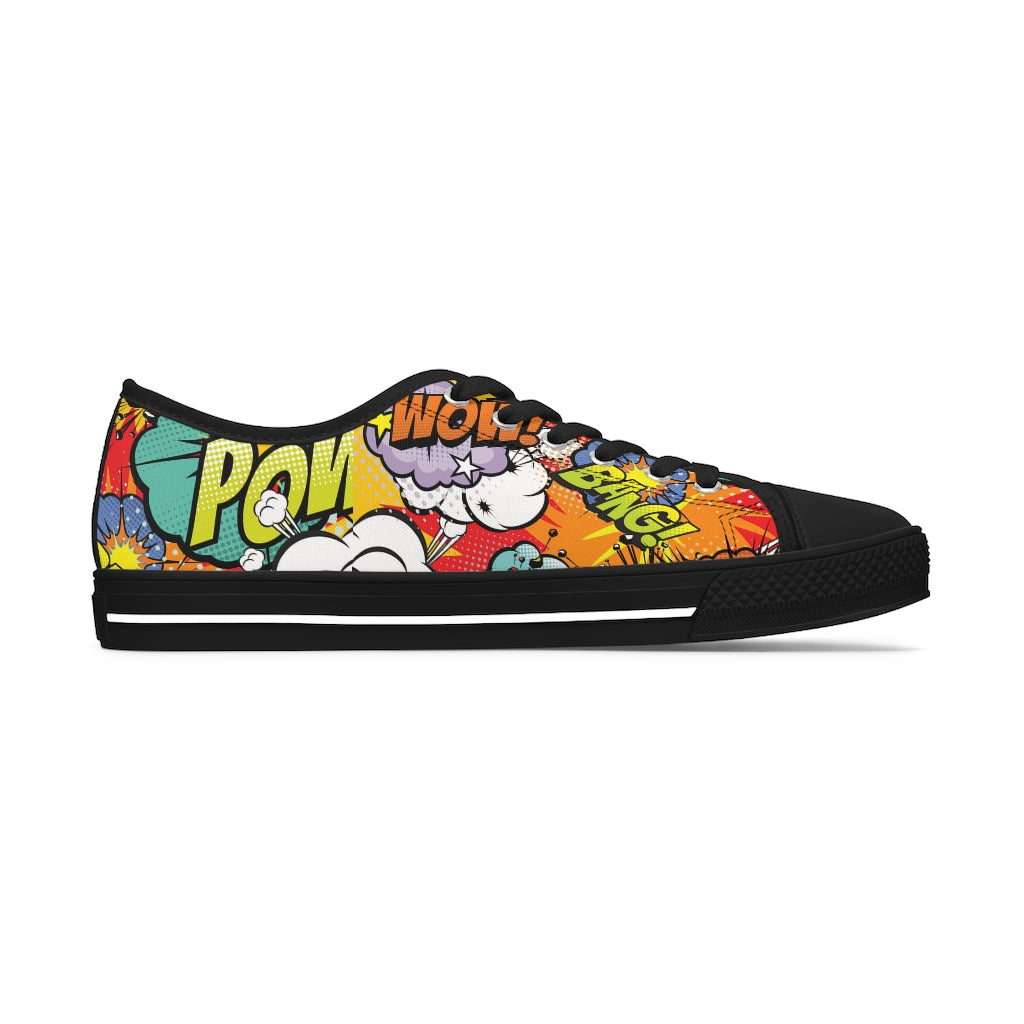 Comic book Women's Low Top Sneakers