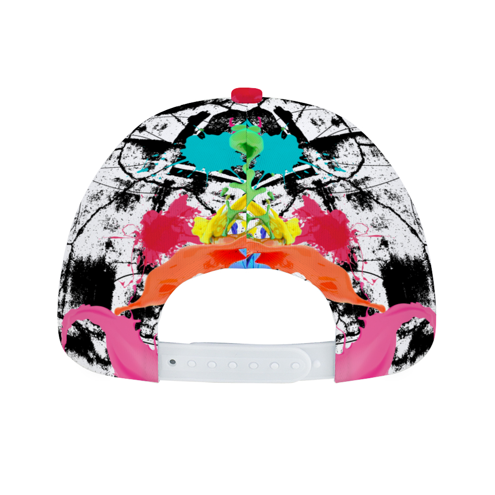 Abstract color lips All Over Print Unisex Adjustable Curved Bill Baseball Hat