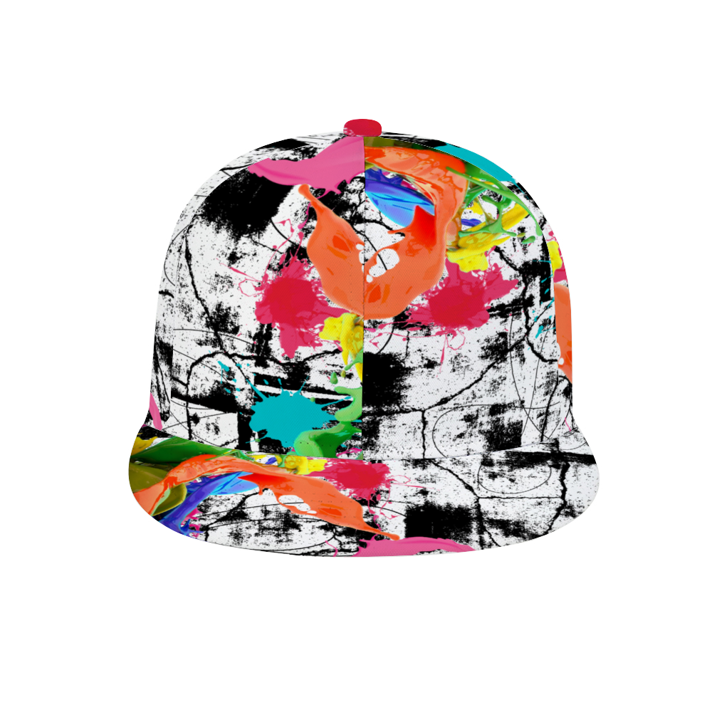  Abstract color splash Custom All Over Print Unisex Adjustable Trucker Hat