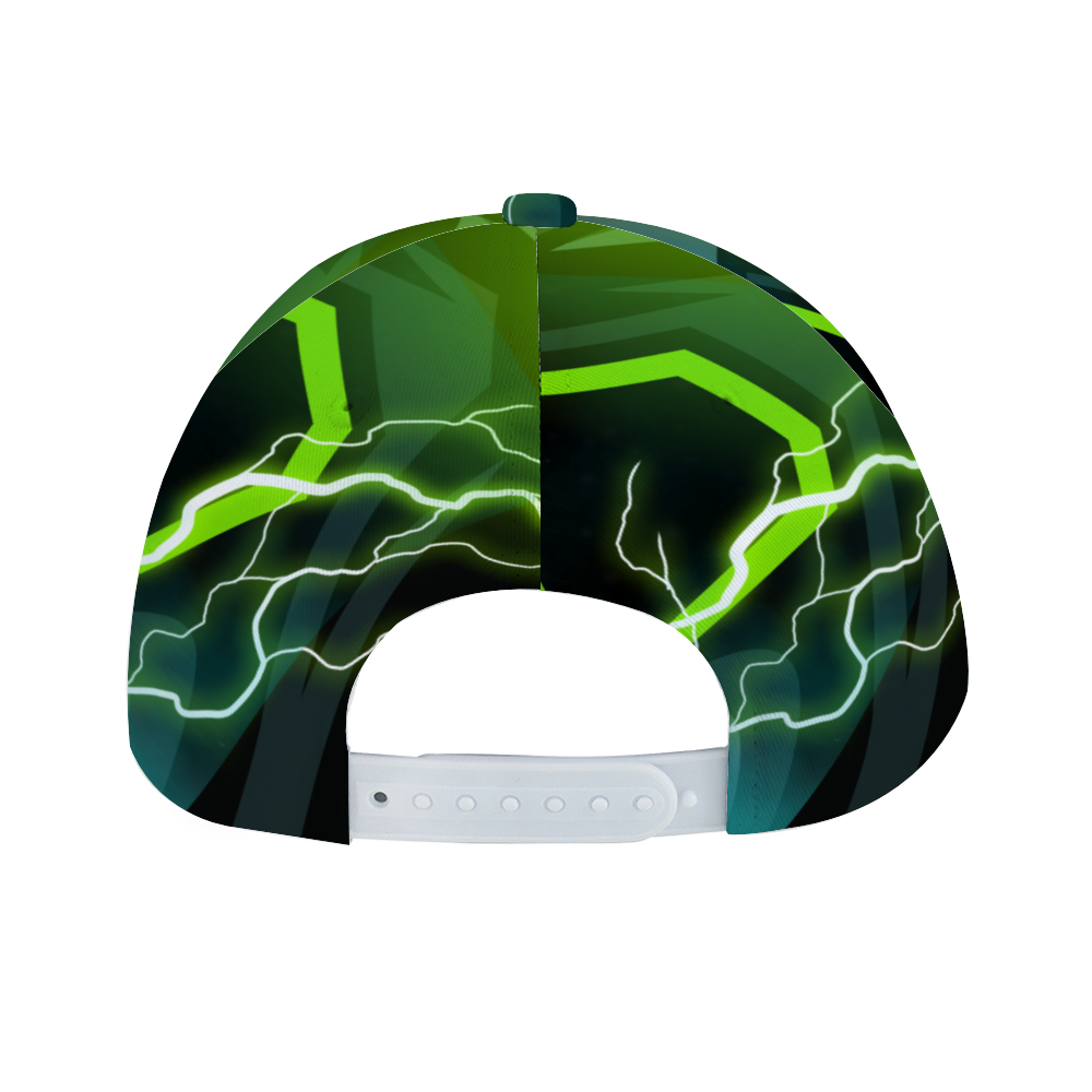  Green Lightning Custom All Over Print Unisex Adjustable Trucker Hat