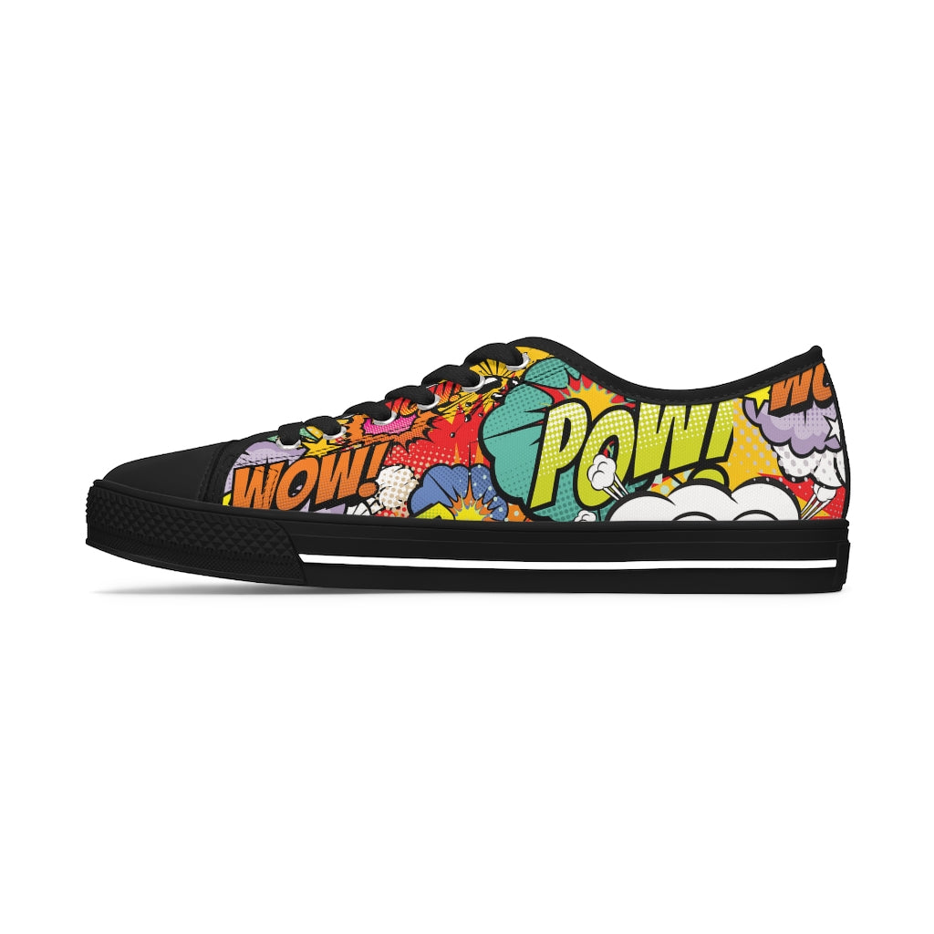 Comic book Women's Low Top Sneakers