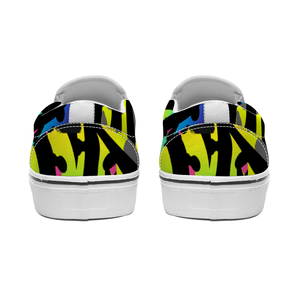 Neon animal  Unisex Slip On Shoes