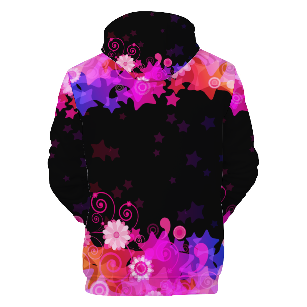 Colorful Cat Unisex All Over Print Terrycloth Hoodie with Pockets