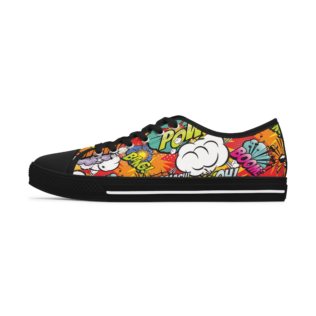 Comic book Women's Low Top Sneakers