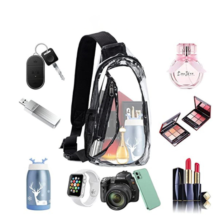 Stadium sling bag clear 14"