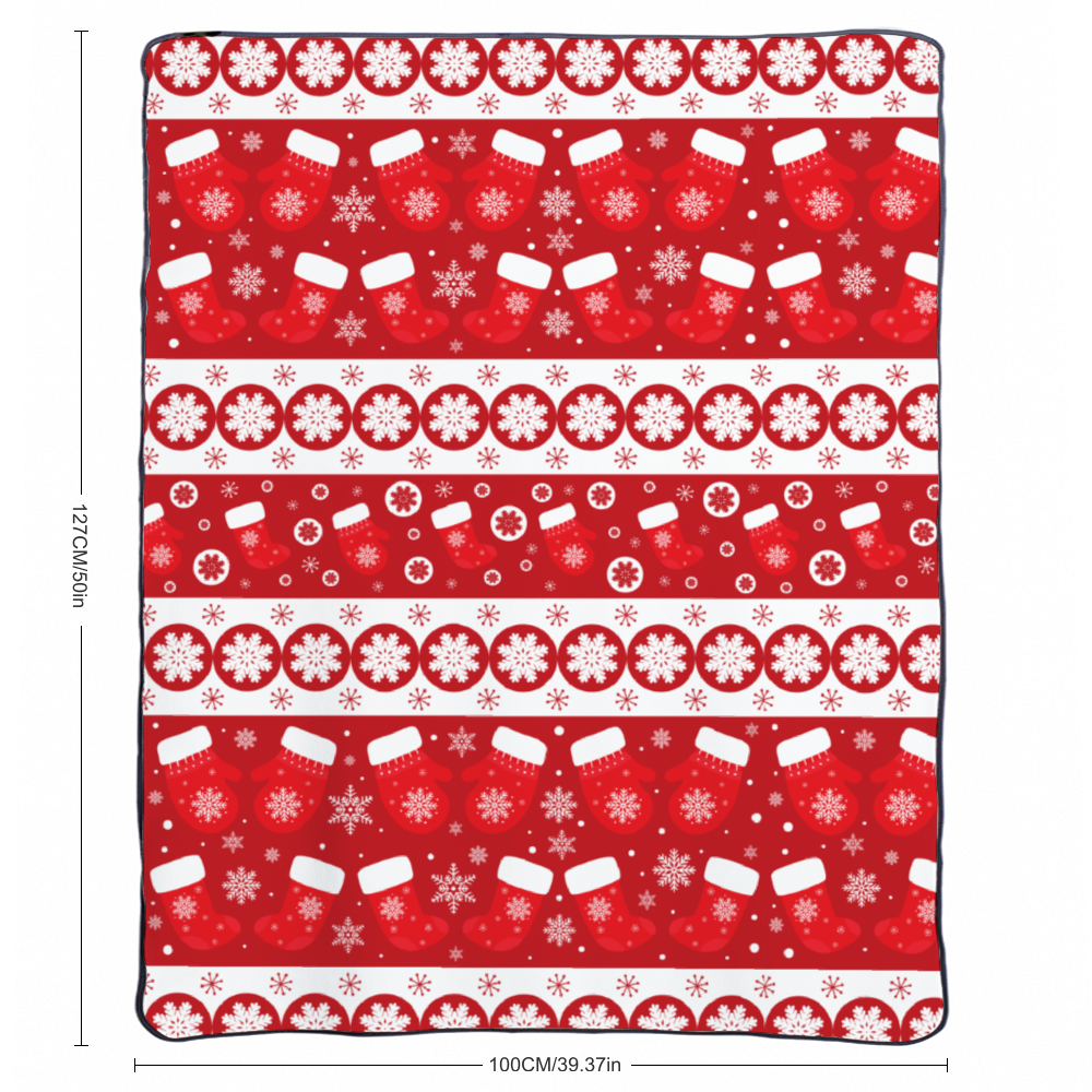 Christmas  Sherpa Fleece Blanket 1 Sided Printing