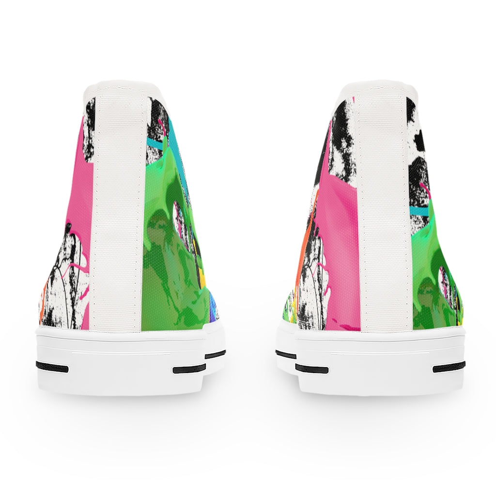 Color splash Women's High Top Sneakers