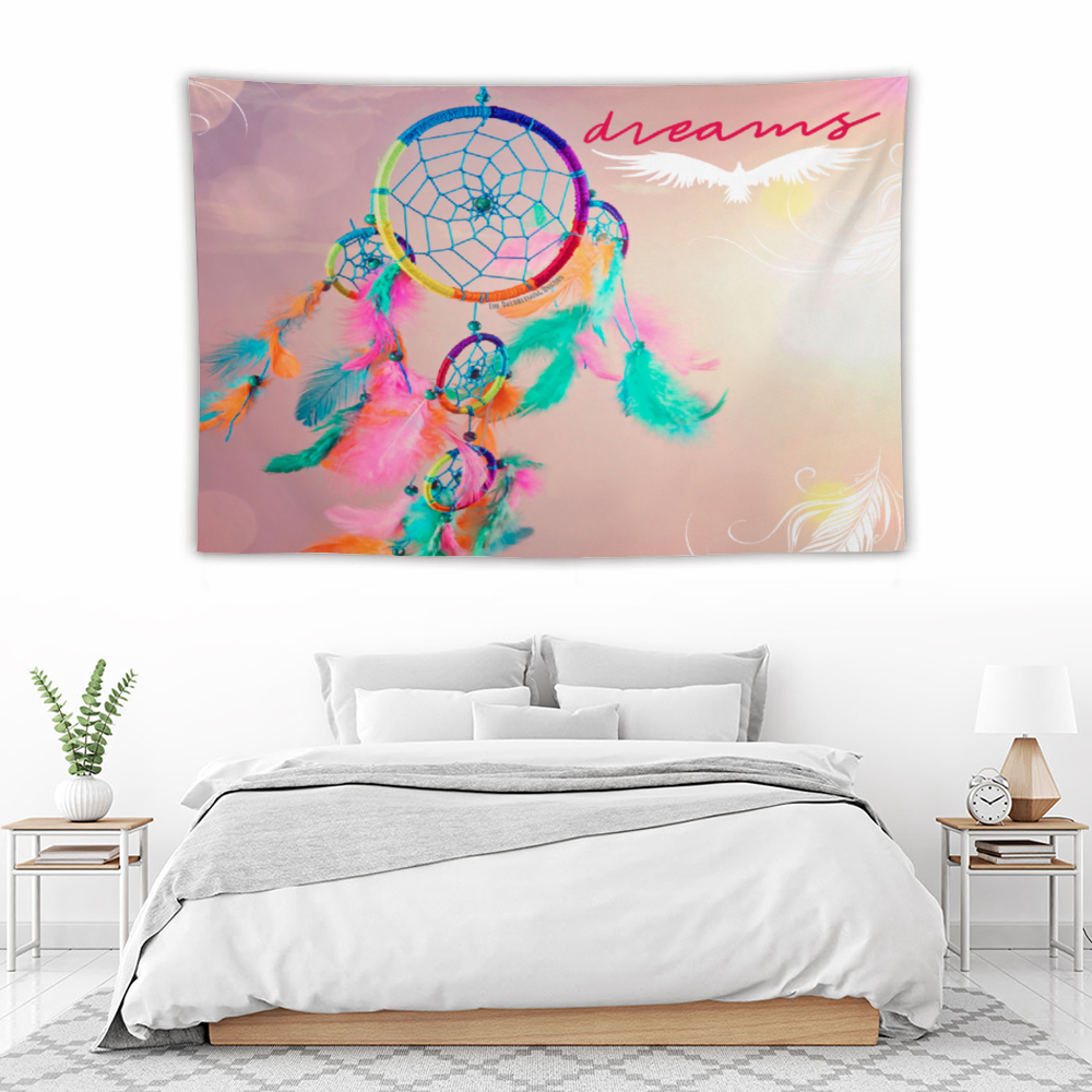 Dreamcatcher dreams Tapestry Wall Hanging 39" × 59''