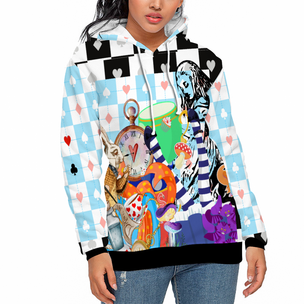 Alice in Wonderland Unisex Hoodies  with Pockets