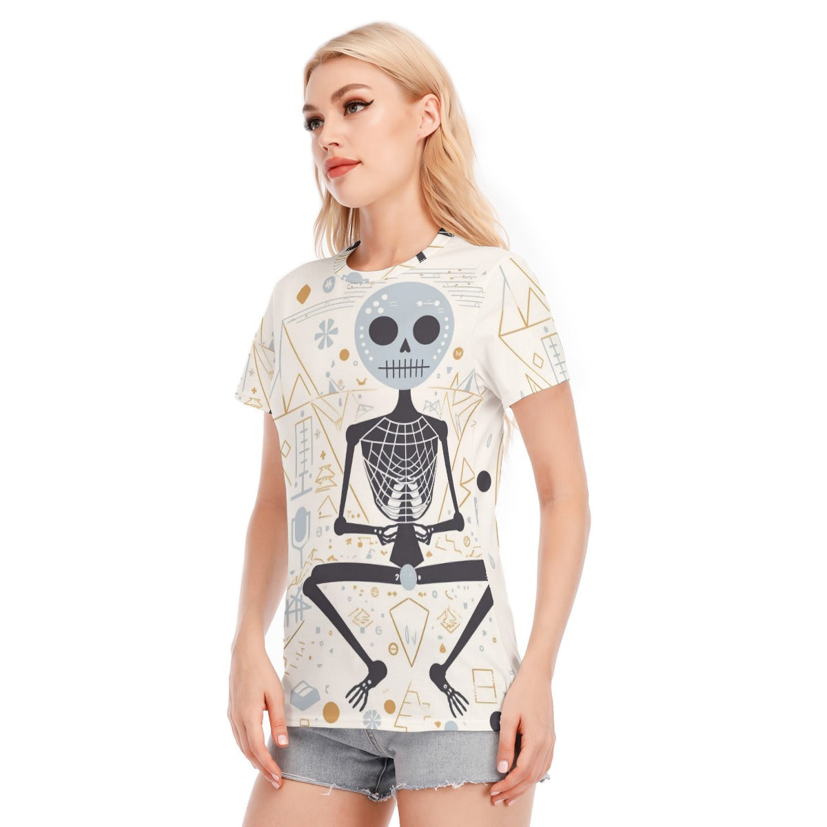 Halloween Women's Round Neck T-Shirt | 190GSM Cotton