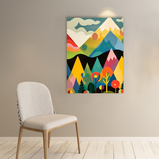 Spring in the mountains Paper poster