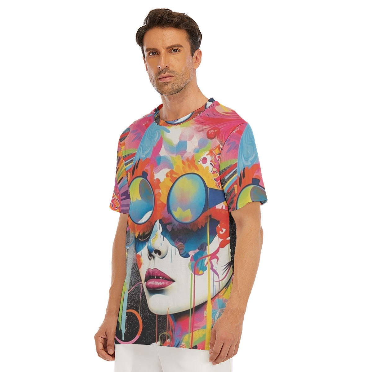 Abstract  O-Neck T-Shirt | 190GSM Cotton