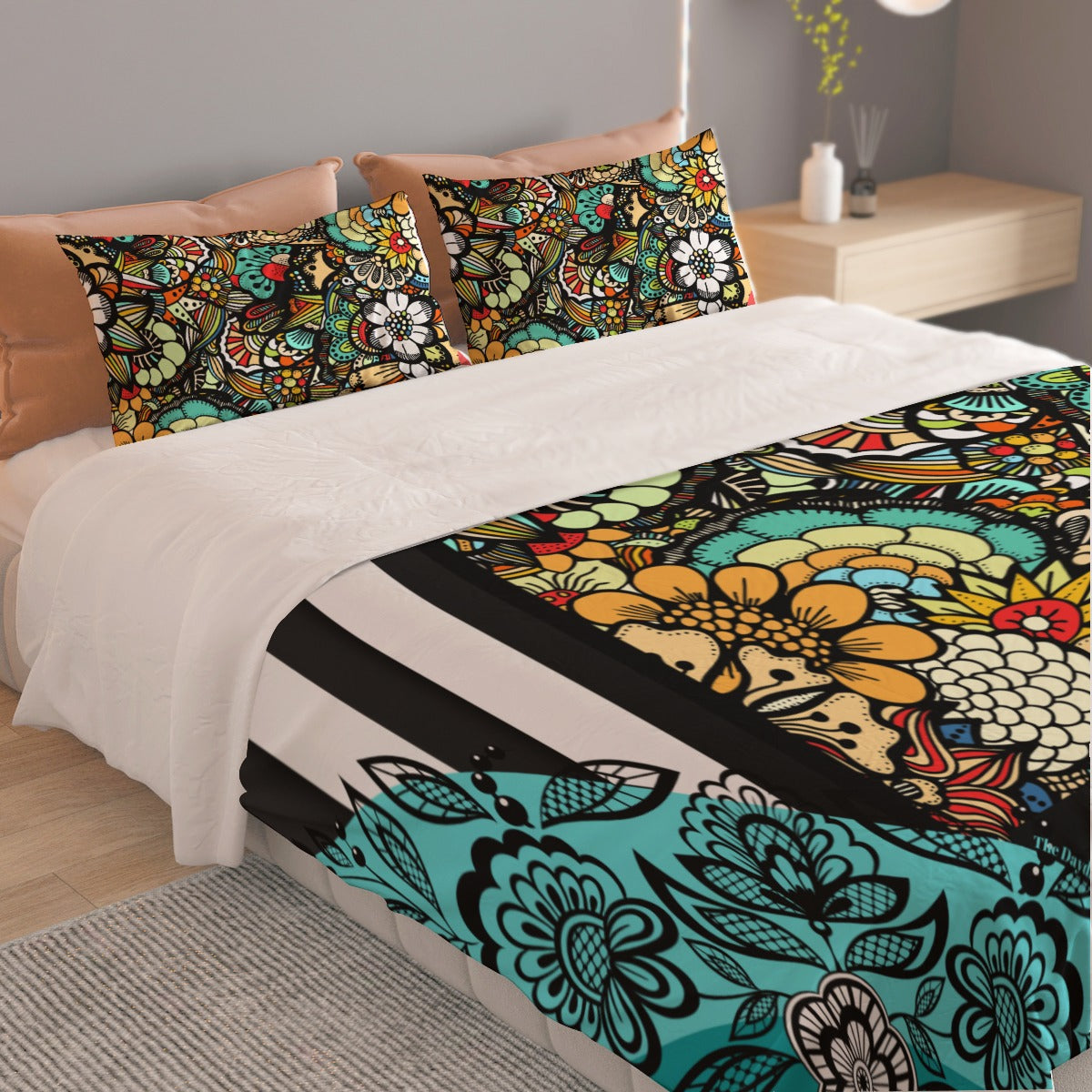 Floral Geometrical Bedding Set  *Free shipping-ALL sixes*