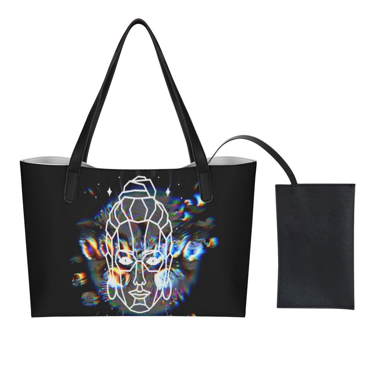 Zen spirit Tote Bag With Black Mini Purse