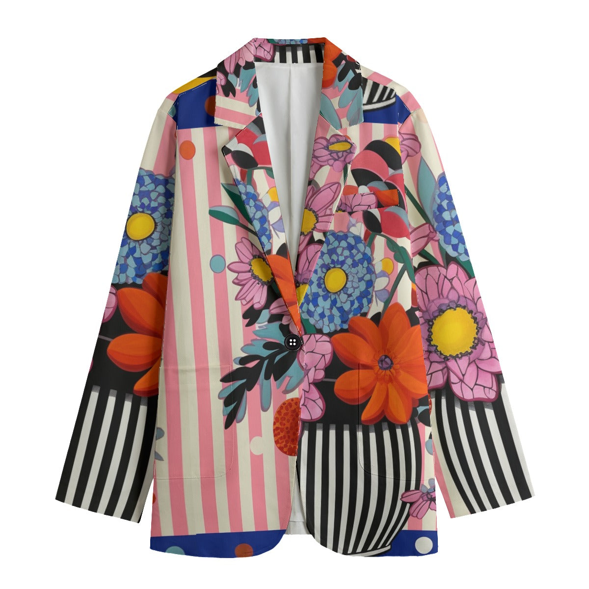 Abstract Women's Leisure Fashion Blazer