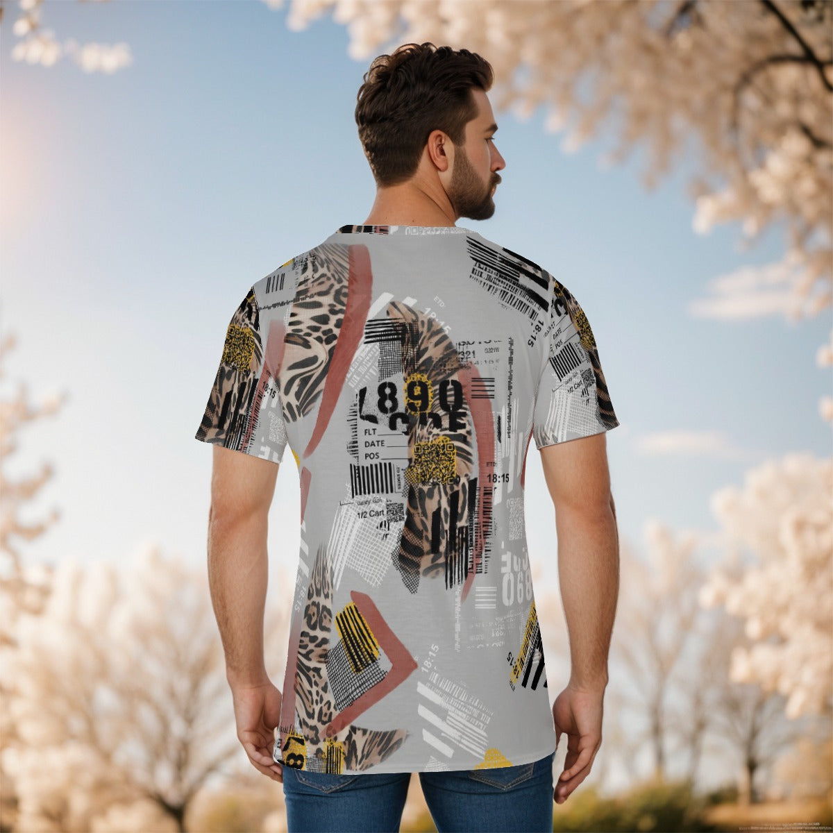 Abstract All-Over Print Men's O-Neck T-Shirt