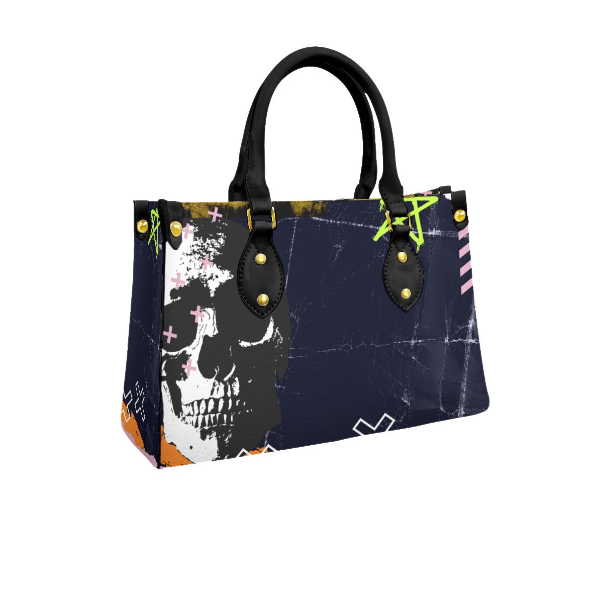 Dark abstract Women's Bag With Black Handle