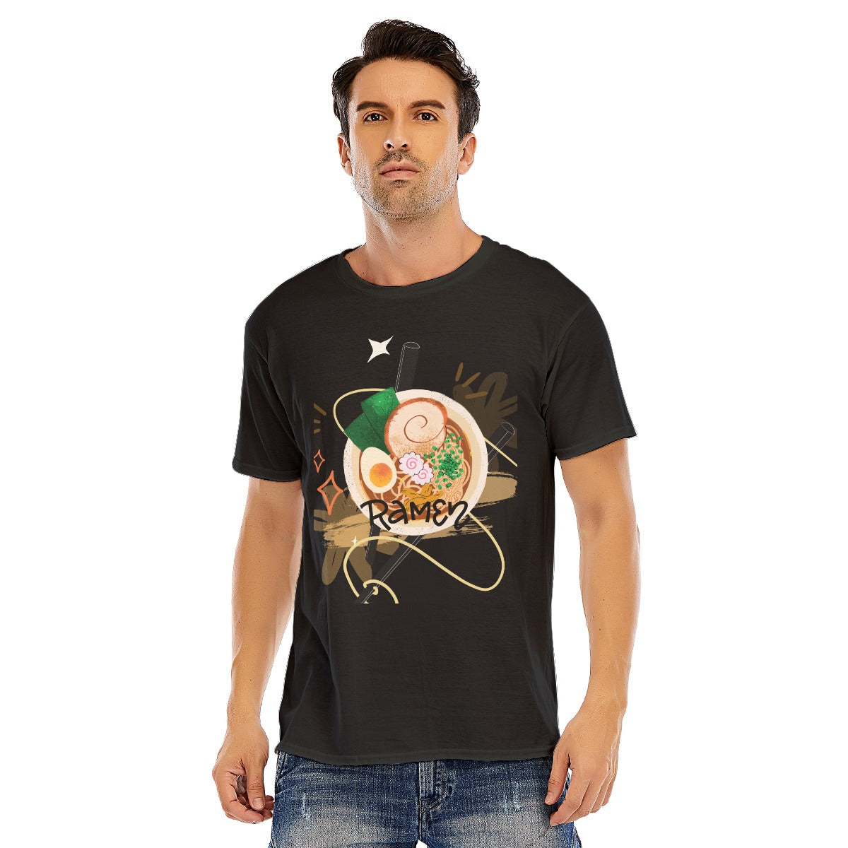 Ramen Unisex O-neck Short Sleeve T-shirt | 180GSM Cotton (DTF)