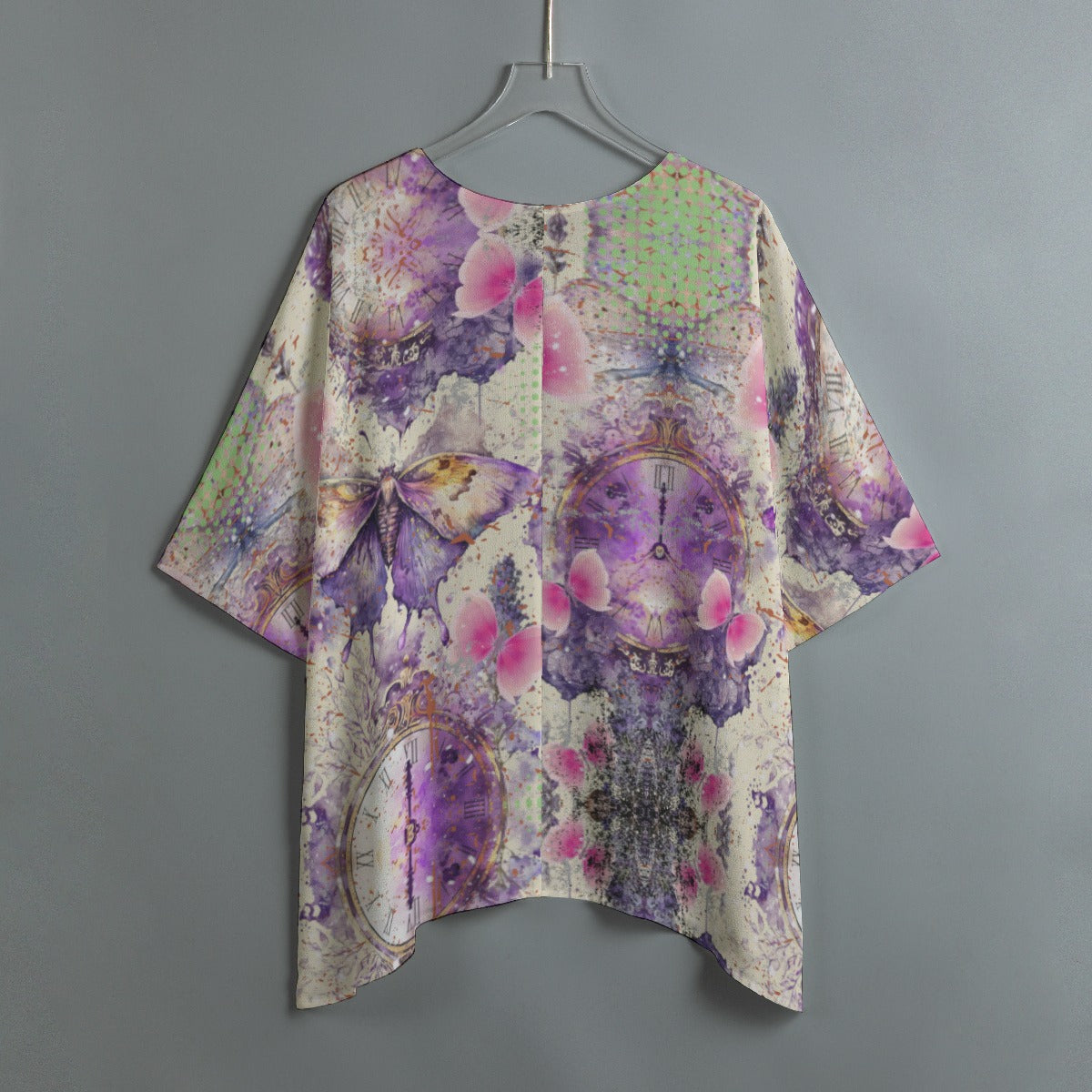 Abstract Women's Bat Sleeve Shirt